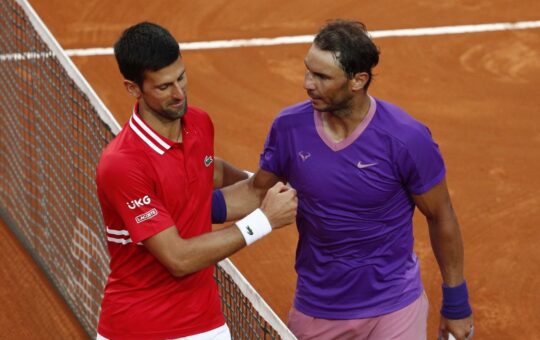 Trận đấu của Rafael Nadal và Novak Djokovic diễn ra đầy mong đợi