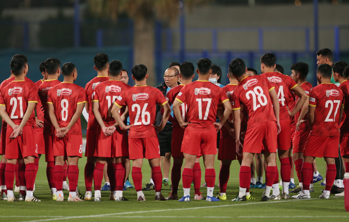 DT Việt Nam tập luyện cho vòng loại World Cup